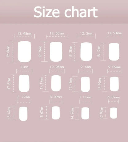 Classic Simple Glossy Solid Color Black Red Blue Green White Short Fake Nails Art False Nails Charm Press on Nails Manicure Tool.