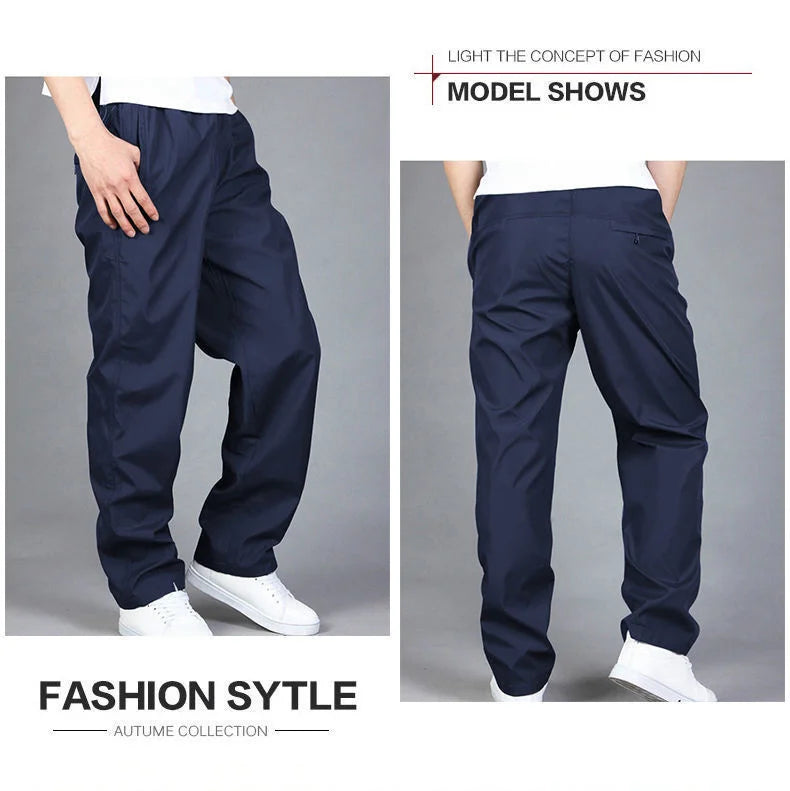 Men's Pants Sweatpant Quick Dry Breathable Pants Spring Sports Trouser Elastic Waist Straight Wide Joggers Running Tracksuit Men.