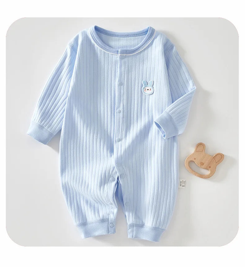 Frühling und Herbst 0-12 Monate Baby Strampler Hochwertige Neugeborene Mädchen Jungen 100 % Baumwolle Kleidung von Langarm Säuglingskleidung.