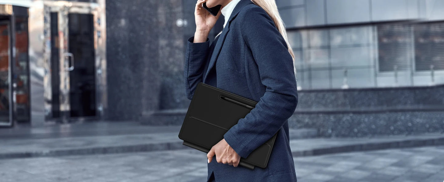 Magic Keyboard For Samsung Galaxy Tab S7 Plus S8 S9 + FE 11 12.4 inch Trackpad Backlit floating Adjustable angle with Pen Holder.