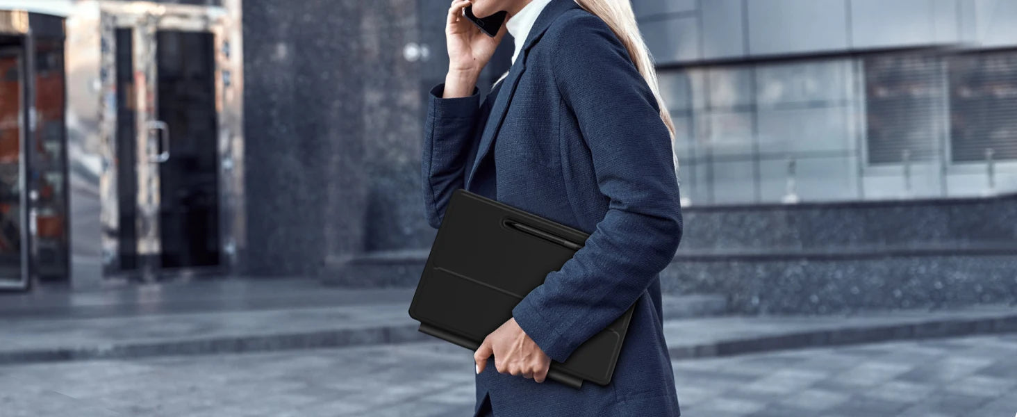 Magic Keyboard For Samsung Galaxy Tab S7 Plus S8 S9 + FE 11 12.4 inch Trackpad Backlit floating Adjustable angle with Pen Holder.