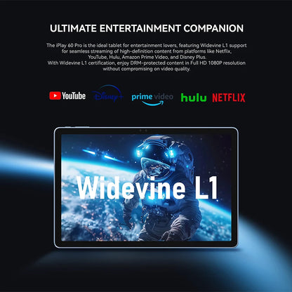 ALLDOCUBE iPlay60 Pro Tablet 10.95" 90Hz Display Helio G99 16GB(6GB+10GB Virtual) RAM 128GB ROM 4G LTE Android 14 7000mAh.