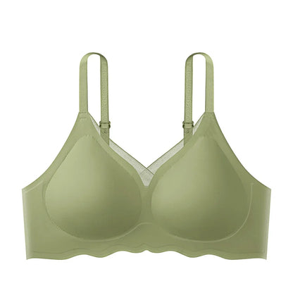 Daily Activities No-wire Bra Beautiful Back Casual Sexy Back Bra Casual Underwear Apricot Solid Pattern All Seasons.