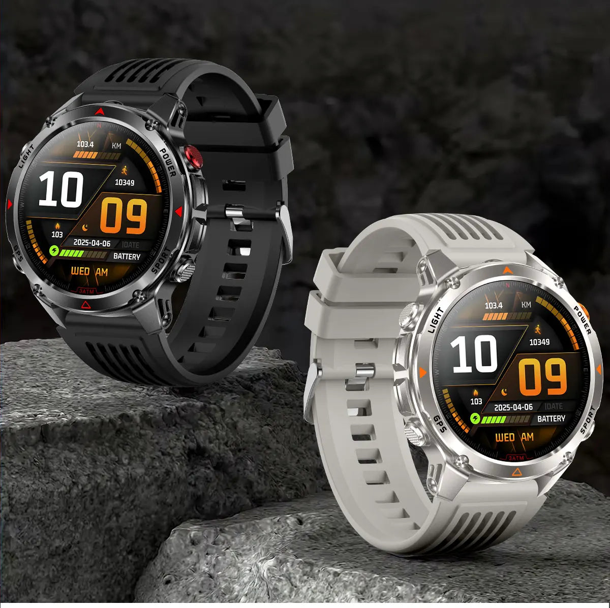 Military Professional Swim Sport Smartwatch Men 3ATM Waterproof Dual-band GPS Outdoor Adventure Watches Heart Rate BT Call Clock