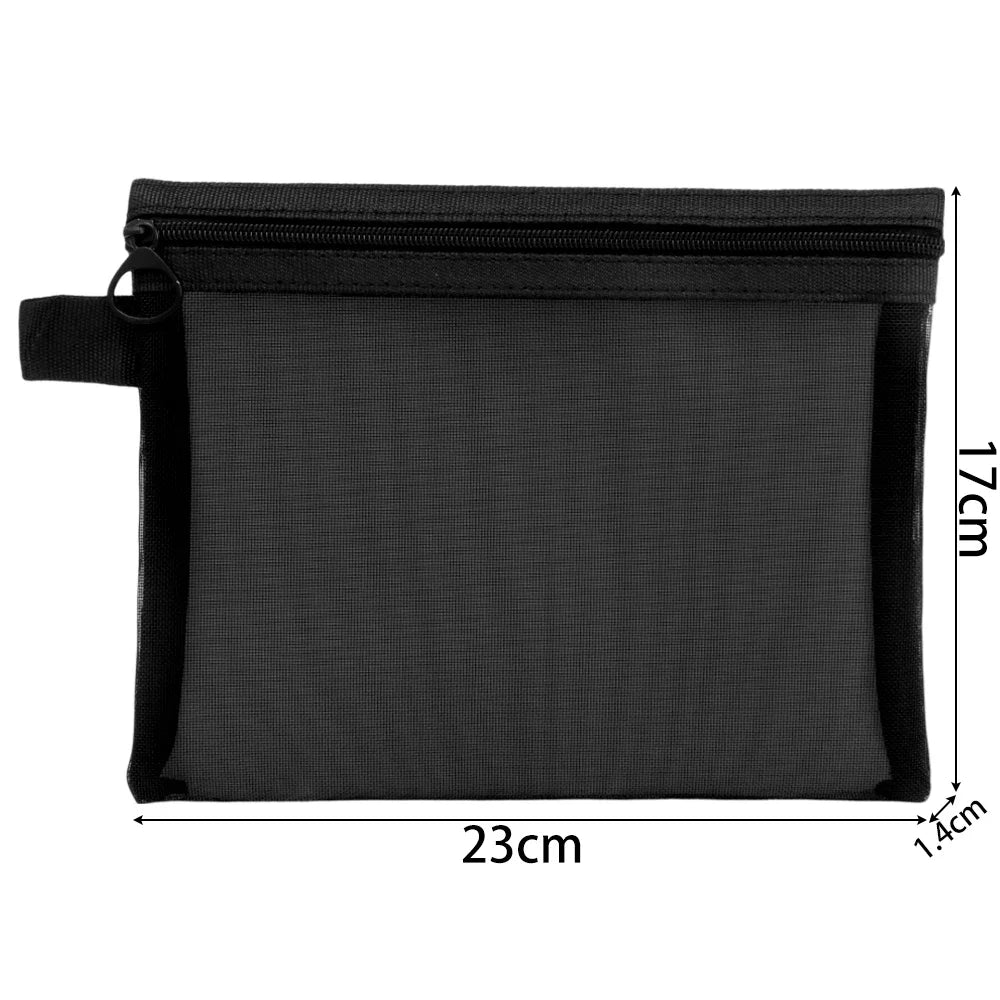 1/3pcs Mesh Clear Cosmetic Bags Small Large Black Makeup Bag Portable Travel Toiletry Organizer Case Lipstick Storage Pouch.