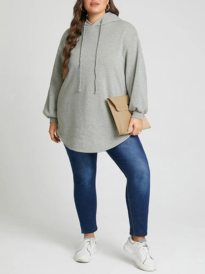 ZANZEA Plus Größe Sweatshirt 2025, Mode Herbst Winter Solide Frauen Warme Kapuze Tops Lose Beiläufige Pullover Langarm Hoodies.