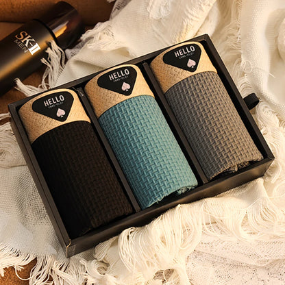 3Pcs männer Unterwäsche Eis Seide Mesh Boxer Shorts Sexy Höschen Mann Unterhose Dünne Männliche U Konvexen Dessous Großhandel viele L-6XL