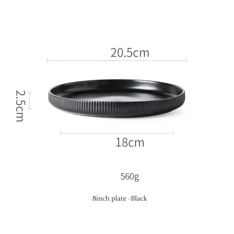 KINGLANG Nordic Creative Ceramics Plates matte glazed bowl Dishes Individual  Ins style Dishes Bowl Household Tableware