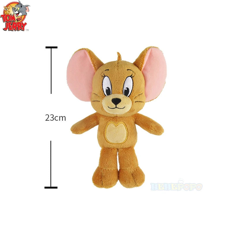 Tom and Jerry Plushies 32cm Tom 23cm Jerry Stuffed Dolls Movie Series Collectible for Kids.