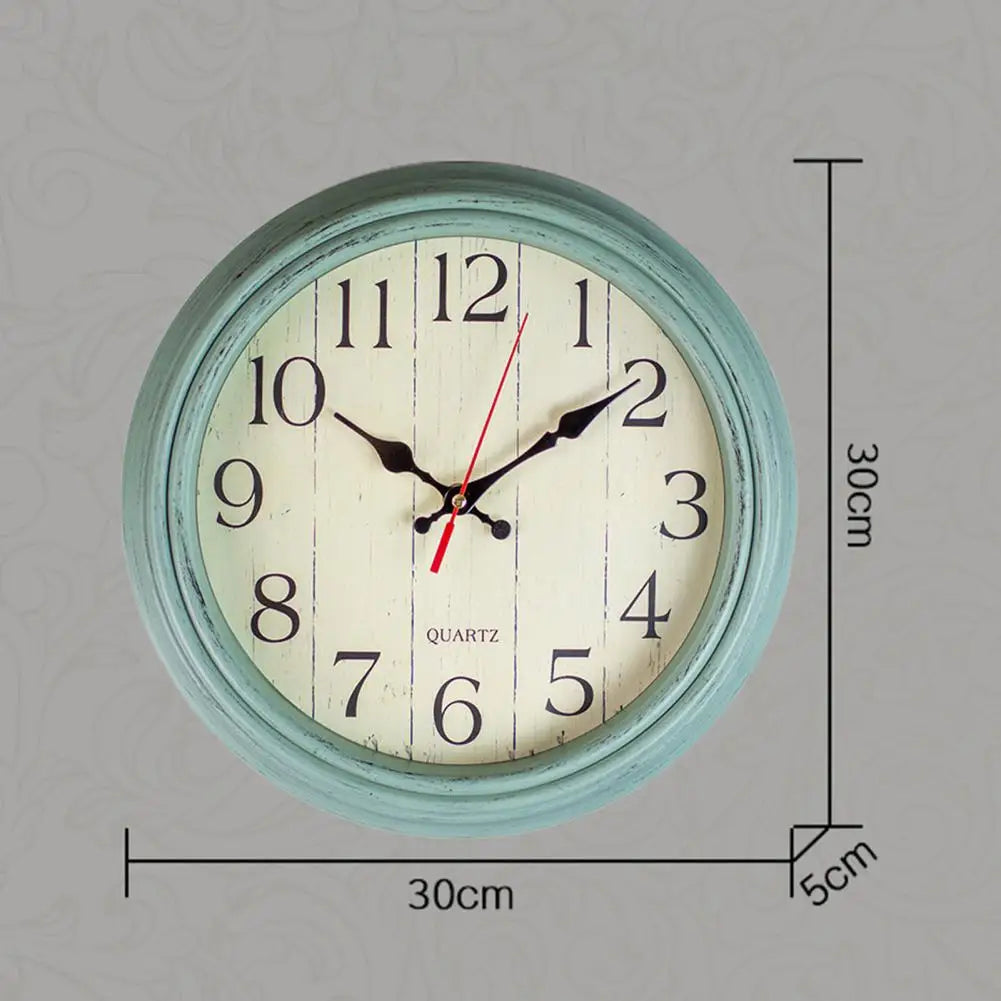 12-Zoll-Runduhr Vintage 12-Zoll-Wanduhr für die Heim dekoration stille nicht tickende Küchen uhr Retro grau für Zimmer Schlafzimmer