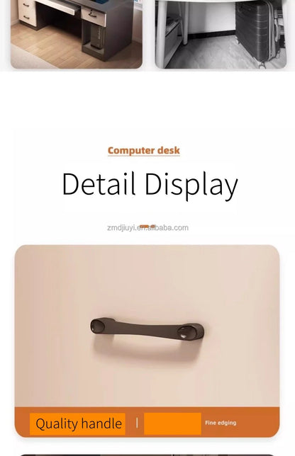 Desktop-Computertisch mit Schubladen für Heimlernen, Schreiben und Büromöbel. Großer Schreibtisch für den Schreibtisch