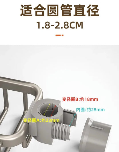 Nicht perforiertes mehrschichtiges Lagerregal für das Badezimmer. Badezimmerregal. Toilettenraum-Duschregal aus Aluminium