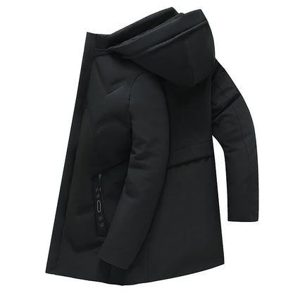 Top Grade Designer New Brand Men Parka Jacket Thick Casual Fashion Windbreaker Hooded Bubble Coats Long Mens Clothes 2025.