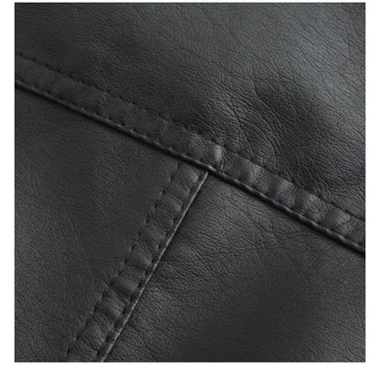 Women's Elegant Stand-up Collar Solid Jacket 2022 Female Three-dimensional Pattern Coat S-4XL New Pu Faux Leather Jacket Women