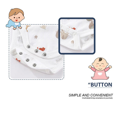 5 Teile/los Vier Jahreszeiten Mode Cartoon Kurzarm Baby Junge Mädchen Bodys Weiche Neugeborenen Onesies Kleidung.