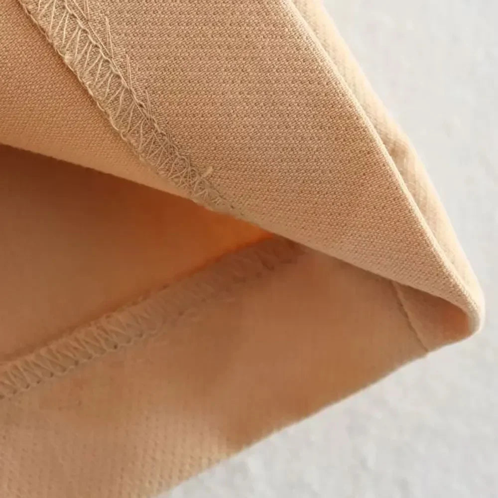 Mooyufon Women Fashion Side Pockets Front Darts Bermuda Shorts Vintage High Waist Zipper Fly Female Short Pants Mujer.