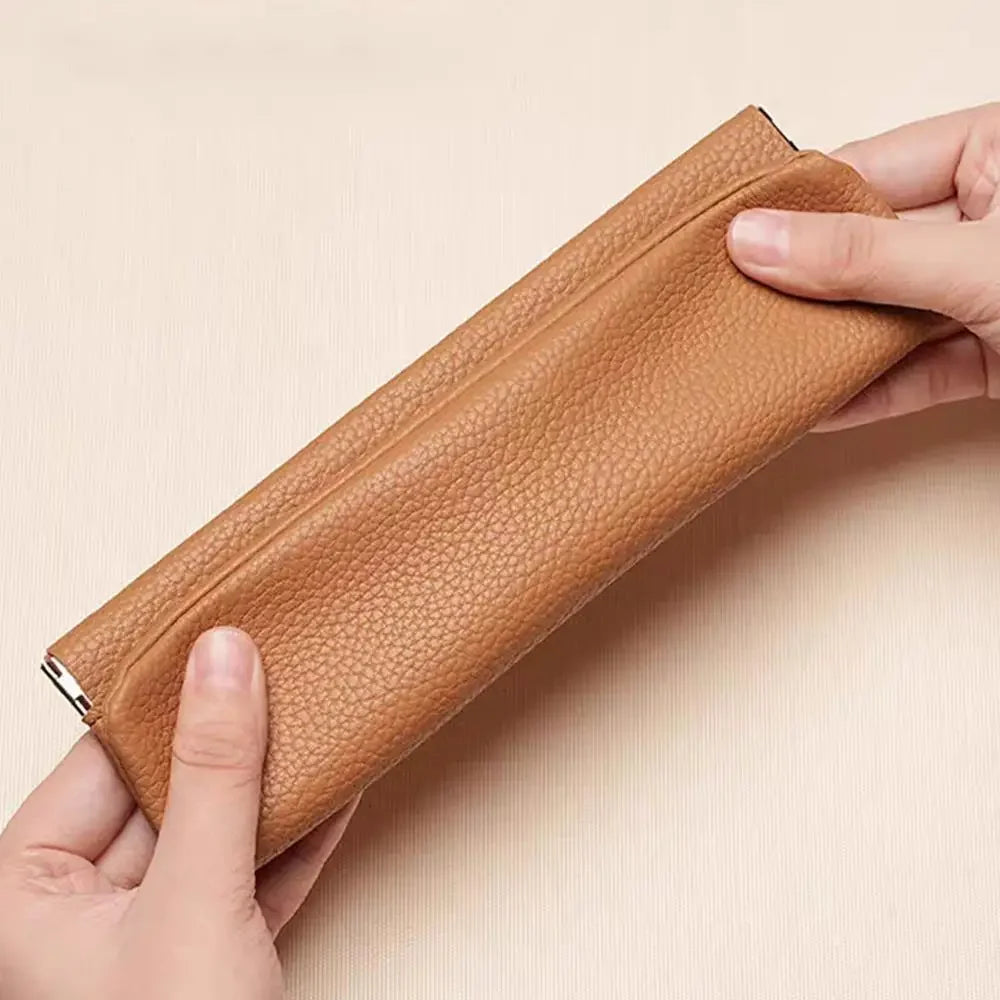 2025 new leather long wallet, women's ultra-thin casual zipper wallet, phone holder, soft leather leather clip,Cosmetic Bag..