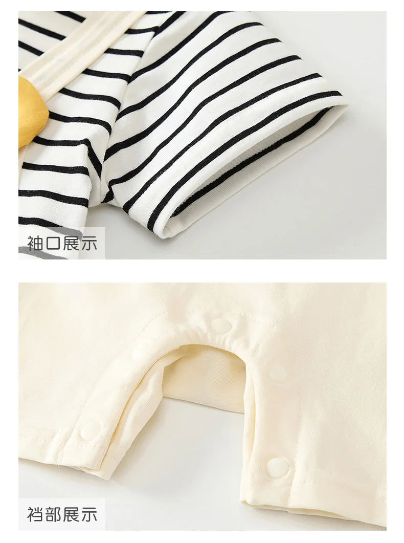 Neugeborene Kleidung Cartoon Winnie the Pooh Bequemer und weicher Sommer Jungen und Mädchen 0-24 Kurzarm Baby Overall.