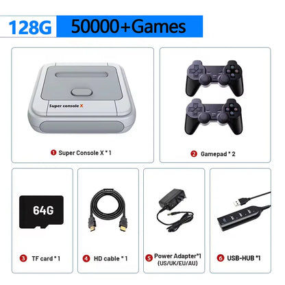 KINHANK Super Console X Game Box Retro Game Console 60000 Video Games for DC/MAME/Naomi with gamepads Game Player