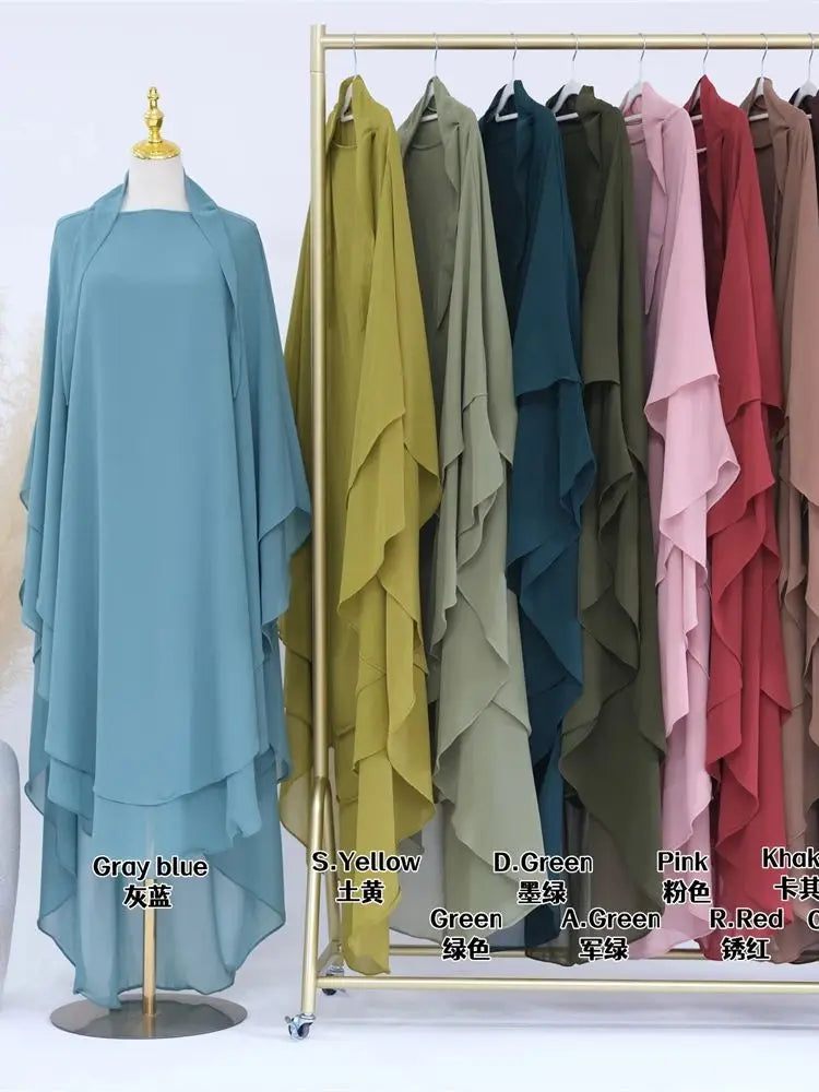 Ramadan Khimar Abaya Saudi Arabia Turkey Islam Muslim Hijab Dress Prayer Clothes Abayas For Women Kebaya Robe Femme Musulmane.