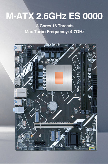 DIY Gaming Computer Motherboard with Onboard 11th Kit IntelCore CPU 0000 ES 2.6GHz (Refer to Kit i9 1198** i9 11900) DDR4.