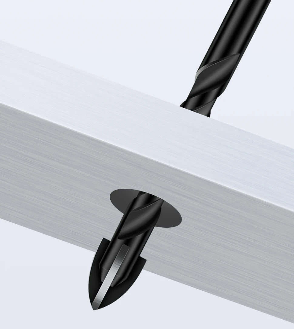 Kreuz-Sechskant-Fliesenbohrer für Glas, Beton, Keramikfliesen, Lochöffner, Tunstenkarbid, Hartmetall-Bits-Set, Werkzeuge, 3, 4, 5, 6, 8, 10, 12 mm