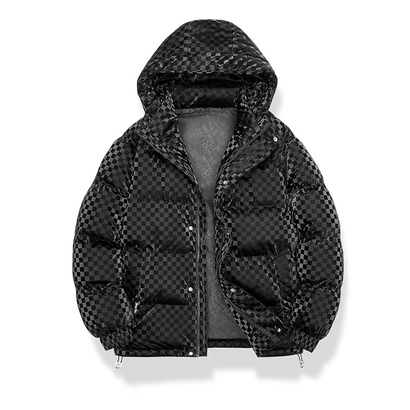 Supzoom New Arrival Casual Mens Winter Trendy Hooded Bread Couple Bright Face Starry Thickened Coat Cotton-padded Jackets