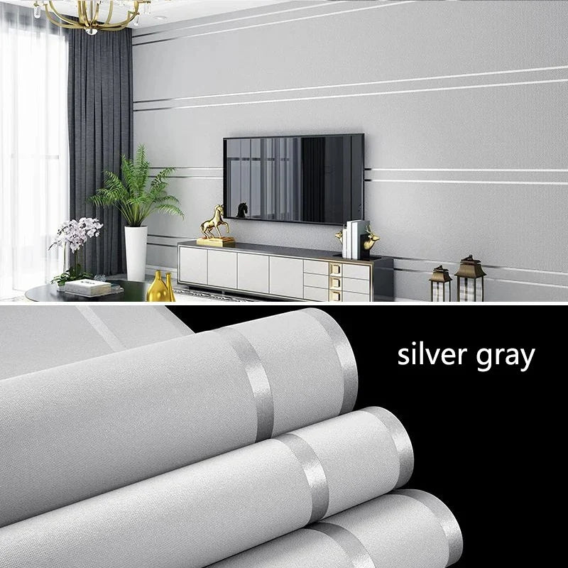 Hirschleder Samt Tapete Nordic Geometrische Muster Streifen Moderne Einfache Wohnzimmer TV Hintergrund Wohnkultur Vlies Wand Papier