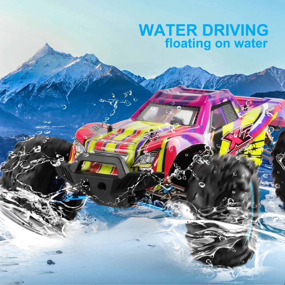 WLtoys  F21A 1:10 80KM/H RC Car 4WD 2.4G Metal Undercarriage Brushless Motor Remote Control High Speed Drift Monster Truck Toy.