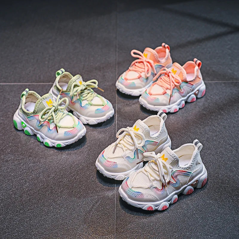 Children's Sports Shoes for Toddlers Boys Girls Little Kids Running Sneakers Air Mesh Breathable Soft Fashion Classic Casual New.