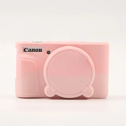 Camera Case for Canon PowerShot SX740 / SX730 Digital Camera, Soft Silicone Protective Bag Removable Lens Cover Accessories.