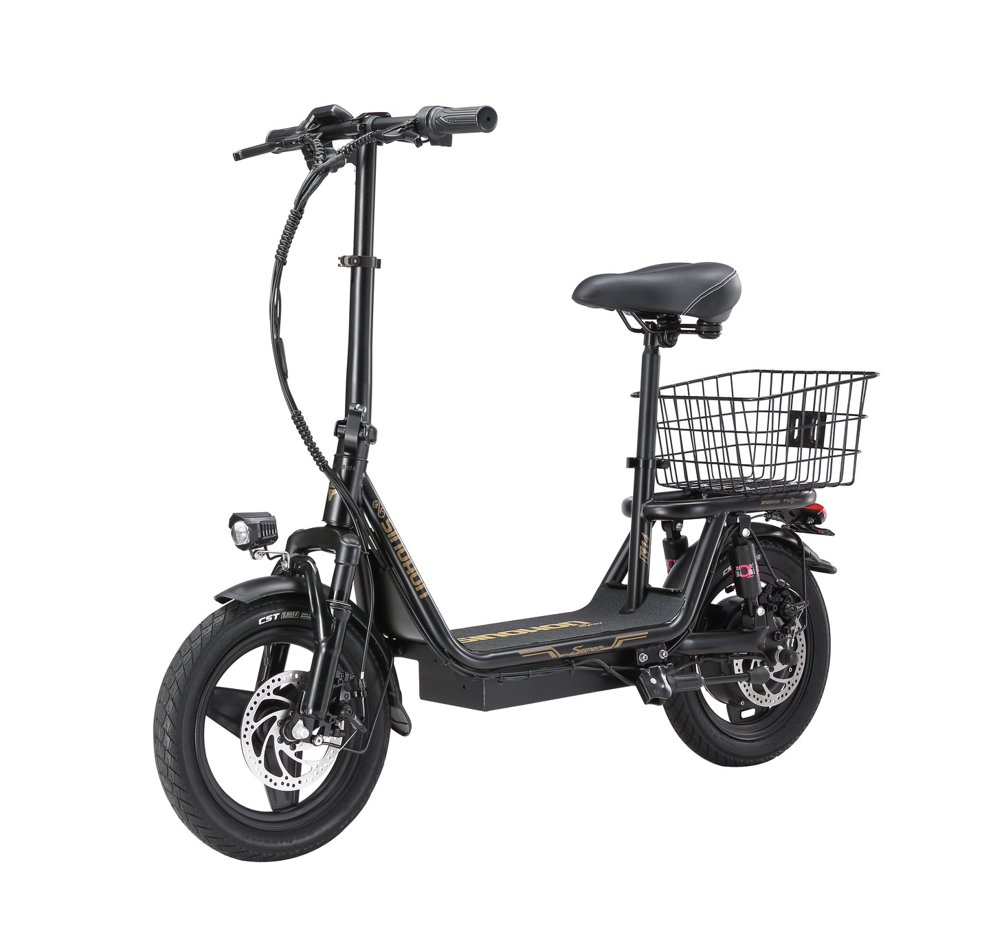 K14 Electric Scooter 500W Peak Motor, 14'' Tires,36V 15.6Ah Battery,32km/h Max Speed,50-60km Range,350W Rated Motor, Disc Brakes