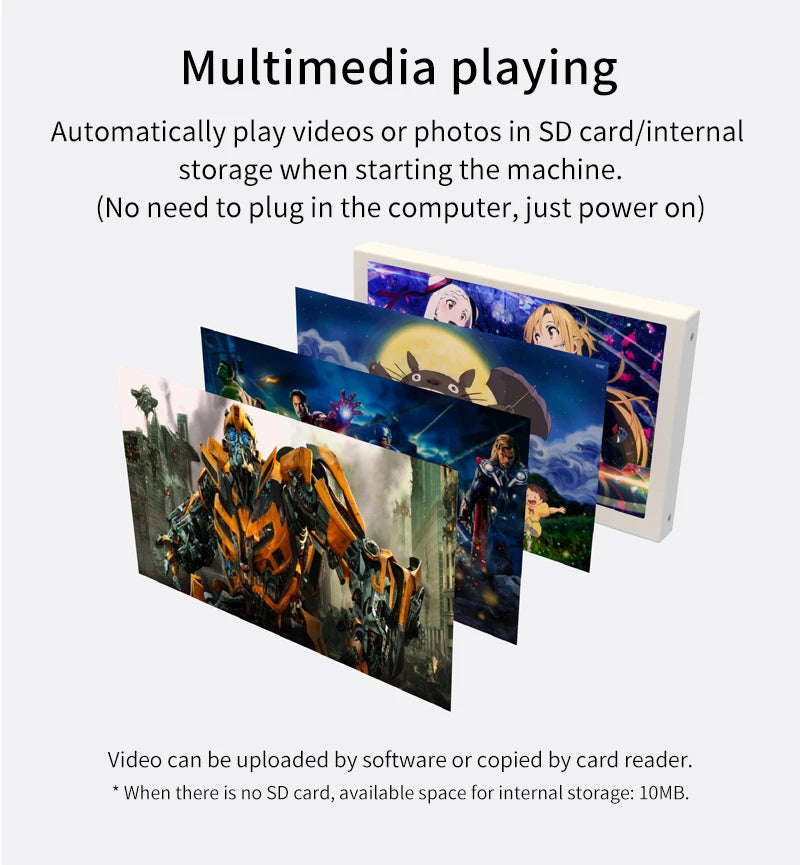 3.5 / 5 Inch IPS Type-C Secondary Screen Mini Computer USB Display CPU GPU RAM HDD Monitor with Holder Metal Case No Use AIDA64.