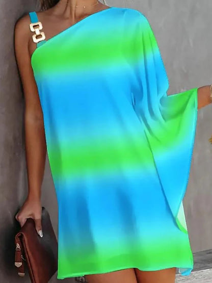 Sommer Damen rückenfreie One-Shoulder-Minikleider, Damenbekleidung, sexy Kostüm-Strandkleid, Schlafkleid, kurzes Damenkleid, y2k-Kleidung.