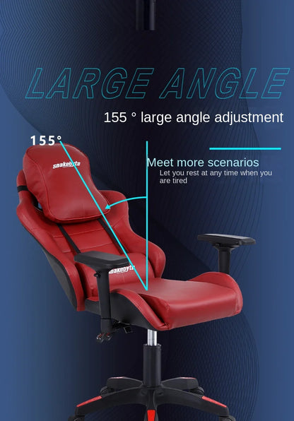 Rosa gaming stuhl für mädchen computer stuhl höhe einstellbar komfortable bürostuhl mit kopfstütze lenden kissen Swivel Stuhl