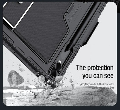 NILLKIN Magic Keyboard For Samsung Galaxy Tab S10 FE+ Case Backlight Keyboard For Samsung S10/S9 Plus Case With Len Protection.