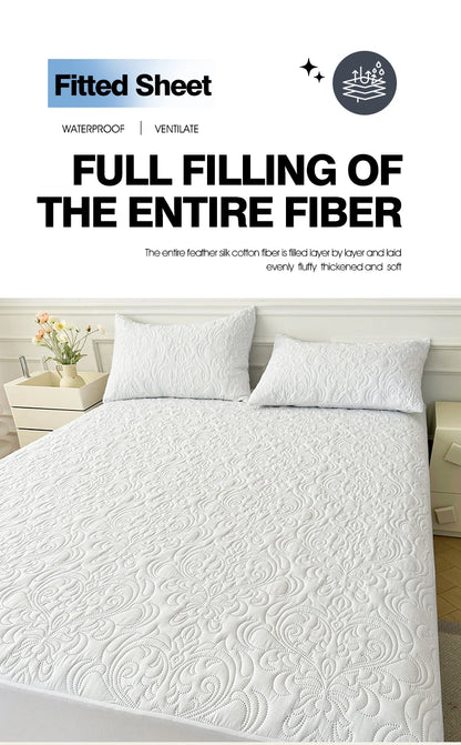 Waterproof Mattress Protector Queen King Quilted Thick Mattress Cover Anti-bacterial Fitted Sheet Bed Pad Cover 1pc.