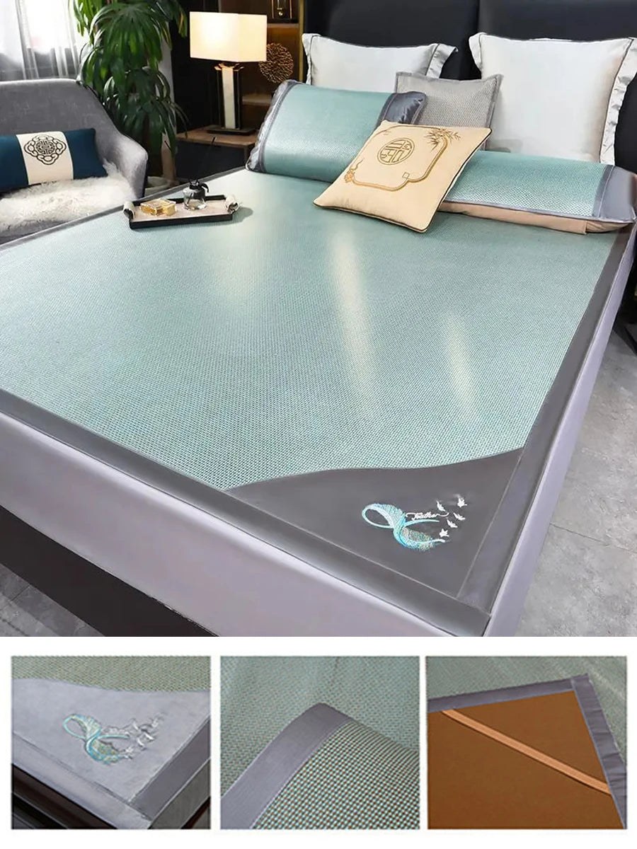 WOSTAR Summer cooling mattress 150 adult baby air conditioning cool sleeping mat cold bed sheet protection pad queen king size.