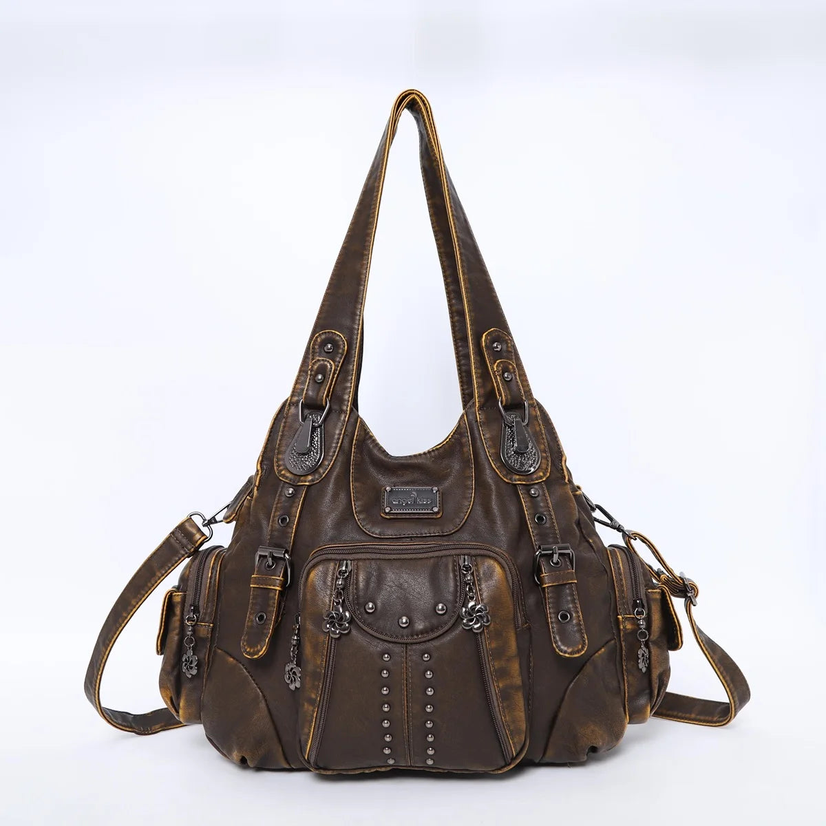 Angel kiss Bag Women Fashion Handbags PU Leather Shoulder Bags Female Satchel Big-capacity Shoulder Purse Bag bolsa feminina.