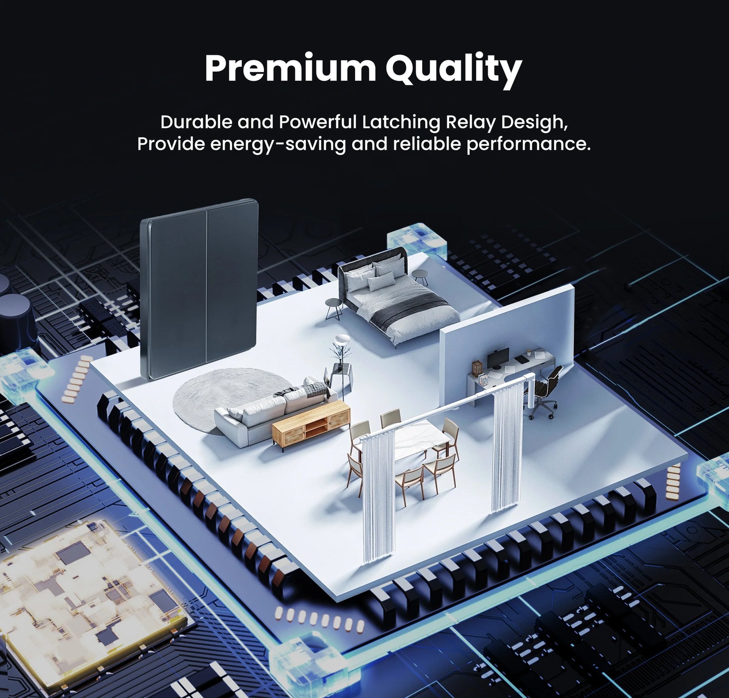 GIRIER Smart Lichtschalter WiFi Druckknopf Wandschalter Neutralleiter erforderlich 1/2/3/4 Gang Funktioniert mit Tuya Alexa Google Home.
