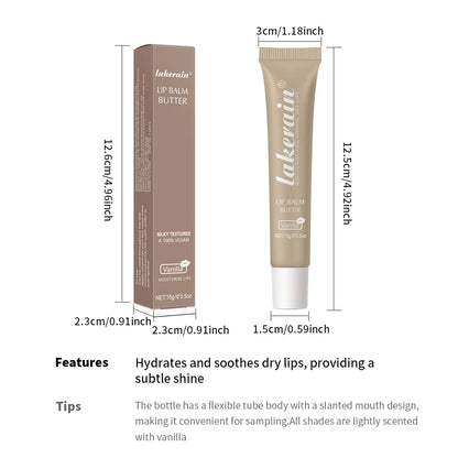 3pcs/Kit Butter Moisturizing Lip Gloss Oil Jelly Lipgloss Liquid Lipstick Lip Tint Brown Sugar Crystal Lip Balm.