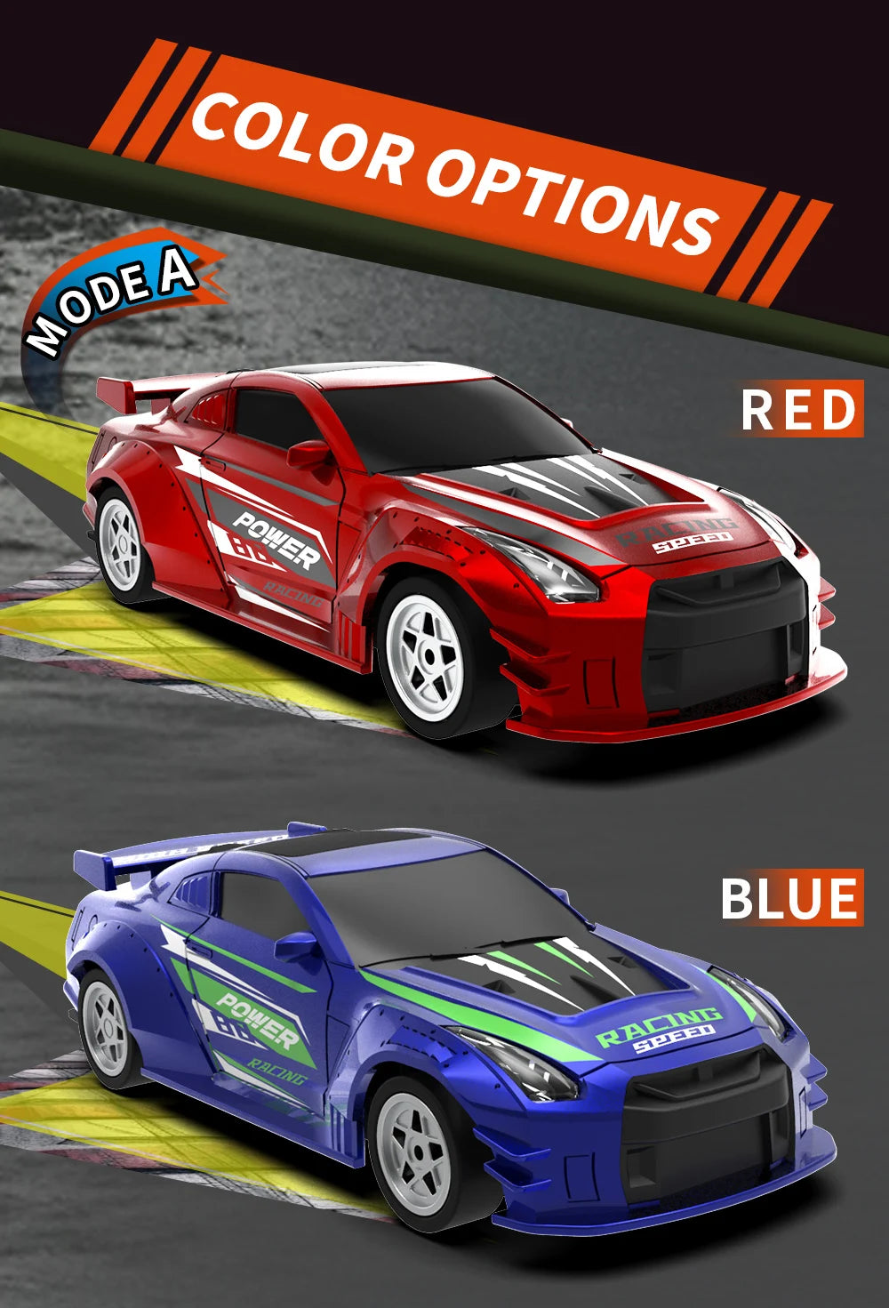 1:43 2.4G 4WD RC Drift Car with Gyroscope Fullly Proportion Remote Control Car JJRC C8827 Mini Racing Car Model Boy Toy Gift.