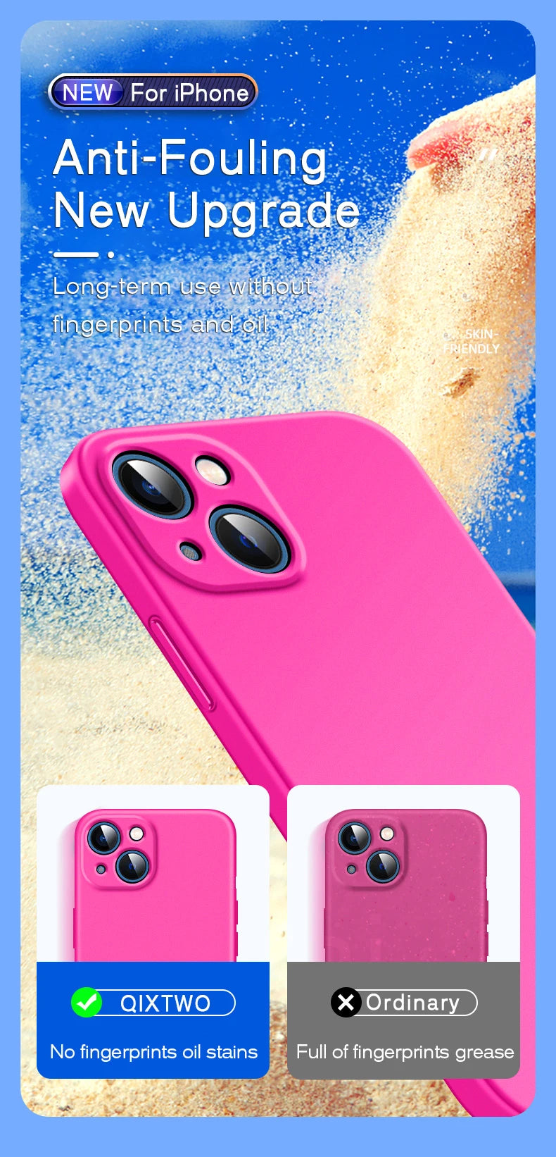Official Phone Case For IPhone 17 Air 16 15 14 13 11 12 17 Pro Max Plus Silicone Solid Color Fall and Collision Protection Cover.