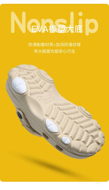 3-12y Kids Mules & Clogs Summer Boys Girls Sandals Cartoon 6 Colors Non-slip Comfortable Beach Slippers Children Garden Shoes 24.