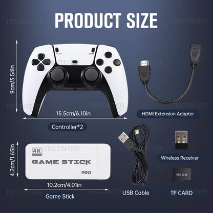 M15 4K Video Game Console Game Stick Retro Handheld Game Player M8 Plus  Built-in 30000 Games For GBA/SFC/Arcade Game Boy Gift.