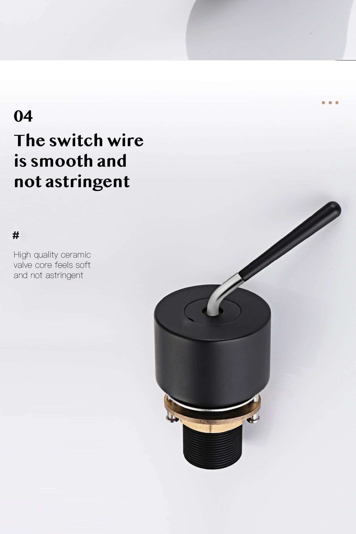 Luxuriöser Badezimmer-Wasserhahn aus gebürstetem Goldmessing im Deckendesign mit doppelter Steuerung von Hot & Cold-Waschtischarmaturen. Einfacher und anpassbarer Wasserhahn