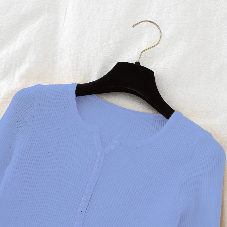 2026 weibliche Casual Tops Pullover Frauen Herbst Winter Gestrickte Dünne Pullover Feste Taste Volle Hülse V-ausschnitt Pullover