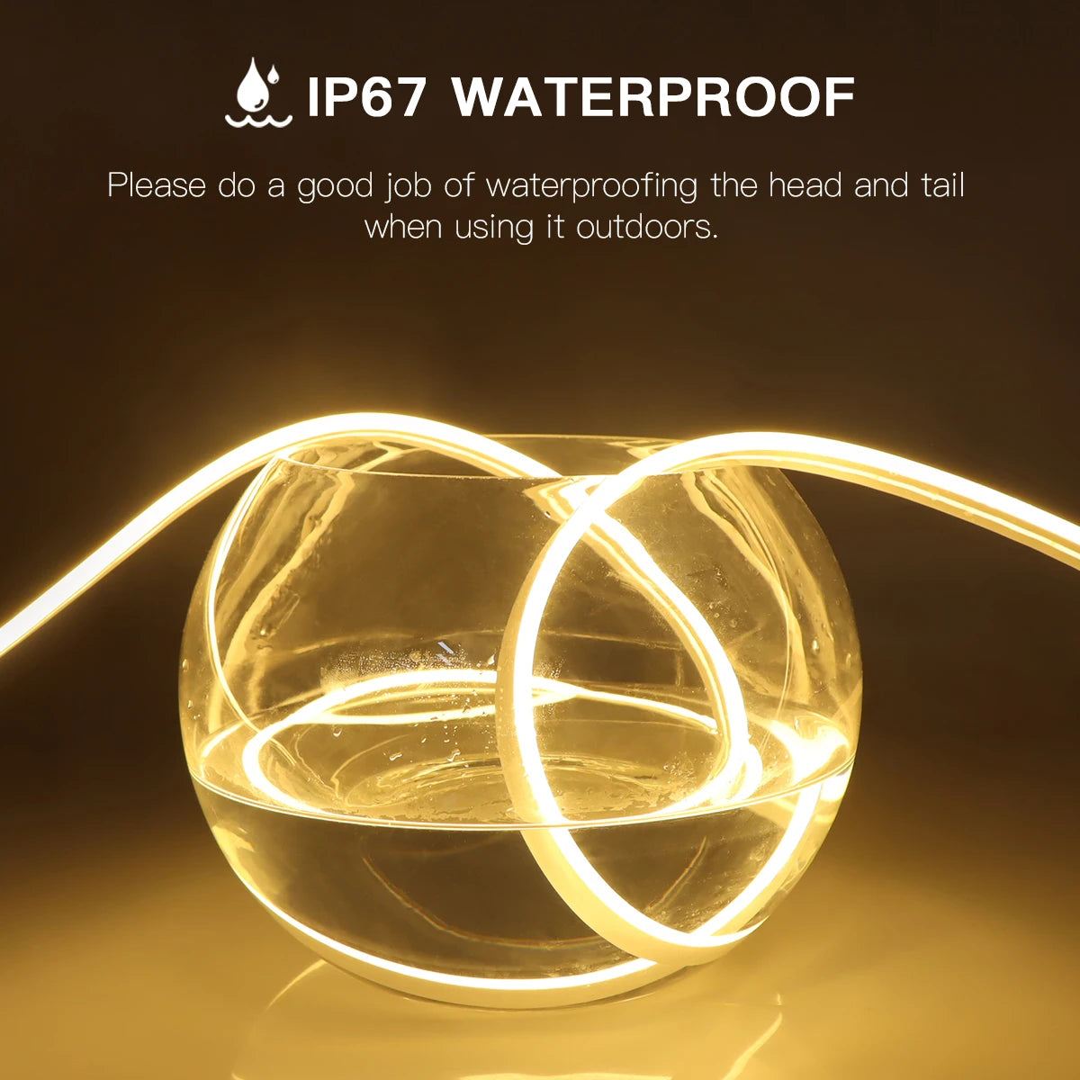 DC 12V Neon Light LED Strip Penetrable Wood Hand Sweep Touch Sensor Switch Dimmable Neon Rope Tube Lamp DIY Home Garden Decor.