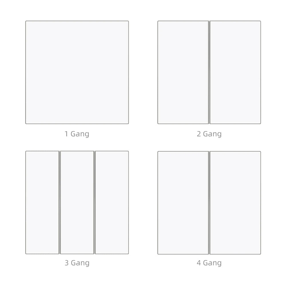 AVATTO Tuya WiFi/ZigBee EU Smart Licht Schalter 1/2/3/4Gang Taste Schalter mit Umgebungs Licht Funktioniert mit Alexa Google Home Alice.