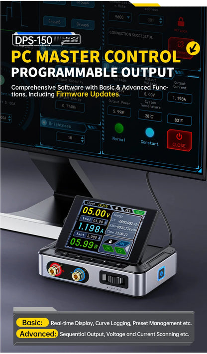 FNIRSI DPS-150 Laboratory DC Power Supply CNC Adjustable 30V 5A Digit Display Mini Portable Regulator Switching Power Supply